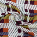 Striped Plaid Spleißen gedruckt 100% Rayon Textile